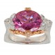 Colored Gemstones Rings-DIA .40CT Tourmaline 5.37CT 18KT/WG 