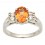 Colored Gemstones Rings-DIA .25CT Y/TOPAZ 14KT/WG