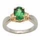 Colored Gemstones Rings-GREEN TSAVORITE 1.60CT 14KT/WG