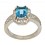 Colored Gemstones Rings-DIA .30CT TOPAZ 1.75CT 14KT/WG