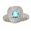 Colored Gemstones Rings-DIA .20CT TOPAZ 14KT/WG