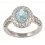 Colored Gemstones Rings-DIA .91CT AQUAMARINE 14KT/WG
