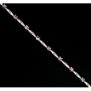 Color Bracelets-14KT/WG SAPPHIRE 