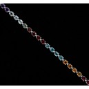 Color Bracelets-14KT/WG MULTICOLR 