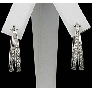 Diamond Earrings-DIA 1.20CT 14KT/WG