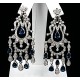 Diamond Earrings-DIA/SAPPHIRE 18KT/WG