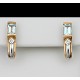 Diamond Earrings-DIA/AQUAMARINE 14KT/WG