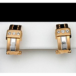 Gold Earrings-14KT/TT DIA.20CT