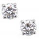 Diamond Stud Earrings-.70CT/TW 14KT/WG