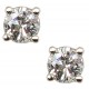 Diamond Stud Earrings-.90CT/TW 14KT/WG