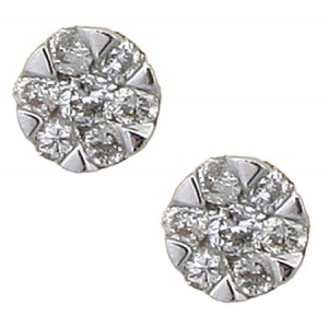 Diamond Stud Earrings-.30CT/TW 14KT/WG
