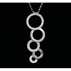 Diamond Necklaces-DIA .60CT 14KT/WG